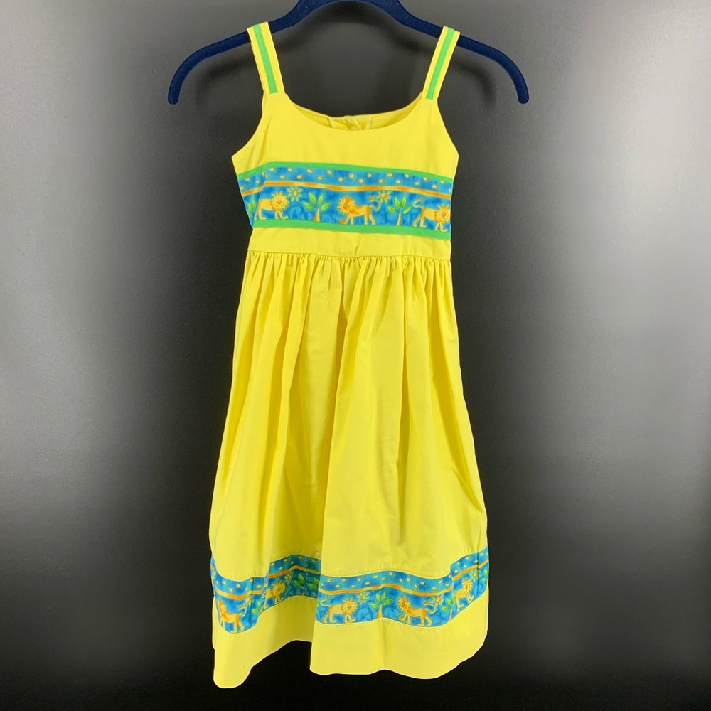 Rainbow Kids yellow sundress lions sunshine, 8